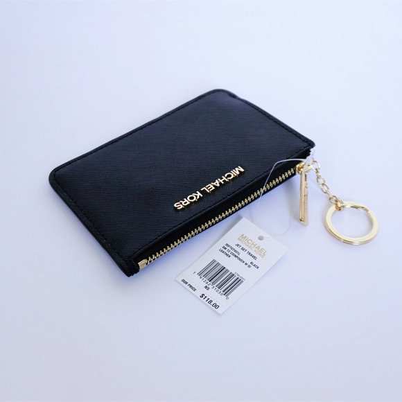 Michael Kors Bags Michael Kors Jet Set S Id Key Holder Wallet Black